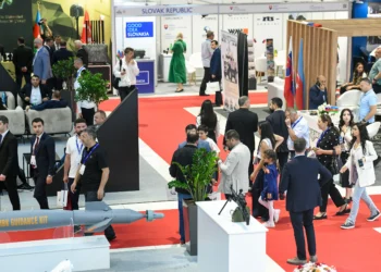 An archival image from the ADEX Azerbaijan International Defence Exhibition held at the Baku Expo Center.