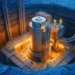 Nuclear power plant providing continuous baseload power for AI data centers and defense energy requirements