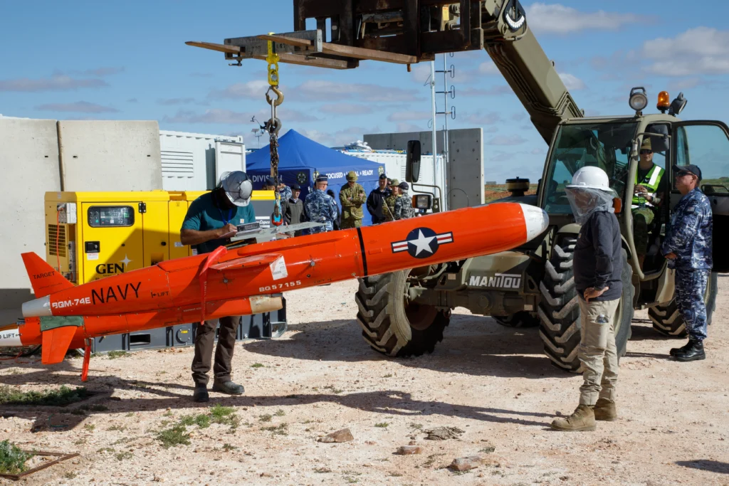 BQM-74E target drone used during Exercise Taipan Strike 26 air defence testing