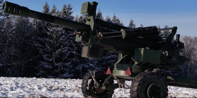 MKE tarafından geliştirilen 105 mm hafif çekili obüs BORAN, zorlu arazi koşullarında test ediliyor.
