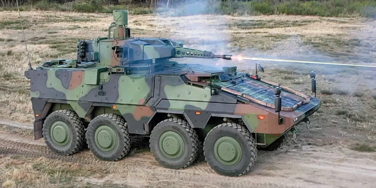 BOXER RCT30 tekerlekli piyade savaş aracı atış testi