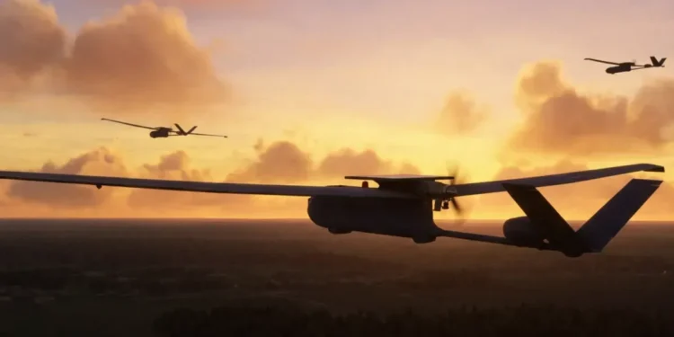 Dovbush T40 unmanned aircraft system" veya "Ukrainian-made Dovbush T40 UAS in flight