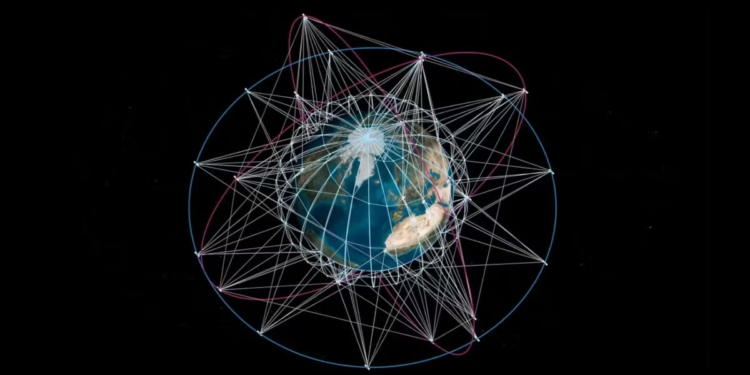 IRIS² satellite constellation with 348 satellites