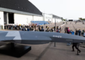 Saab A3-001 tam ölçekli insansız savaş uçağı konsept modeli, Jubilee Air Show'da sergilendi