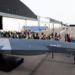 Saab A3-001 full-scale uncrewed combat air system concept model displayed at the Jubilee Air Show