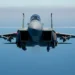 F-15EX Eagle II savaş uçağı Gulf of America üzerinde uçuşta