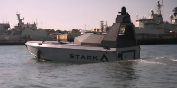 The STARK unmanned surface vessel tested by NATO under BOMA 26